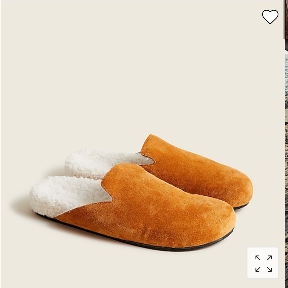 J.Crew Pacific sherpa-lined suede clogs